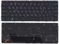 Клавиатура для ноутбука Dell XPS 12 13, черная с подсветкой