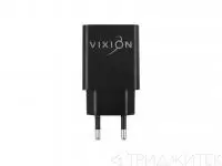 Сетевое зарядное устройство L7 (2-USB, 2.1A), черный (Vixion)