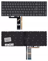 Клавиатура для ноутбука Lenovo IdeaPad S340-15, черная с подсветкой
