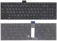 Клавиатура для ноутбука Asus A551CA, A553MA, A555L, F550V, F551CA, F555L, K555, S500, X502, X503MA плоский Enter, черная