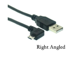 Кабель USB Type A на Micro USB угол вправо 0,25 м