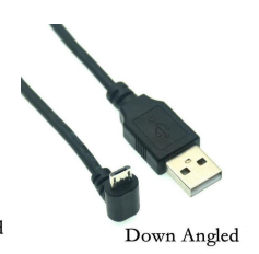 Кабель USB Type A на Micro USB угол вниз 0,5 м