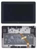 Модуль (матрица + тачскрин) для Samsung ATIV Tab GT-P8510, черный с рамкой