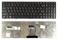 Клавиатура для ноутбука Lenovo IdeaPad Y570, Y570A, Y570E, Y570S, 570I с рамкой, черная (MP-10K5)