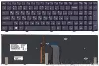 Клавиатура для ноутбука Lenovo IdeaPad Y500, Y510p, Y590, черная, с рамкой, с подсветкой