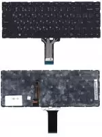 Клавиатура для ноутбука Lenovo IdeaPad 100S-14IBR, черная с подсветкой