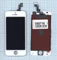 Дисплей (экран в сборе) для телефона Apple iPhone 5S (Foxconn), белый