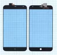 Сенсорное стекло (тачскрин) для Meizu MX4, черный