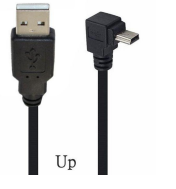Кабель USB Type A на Mini USB угол вверх 1 м