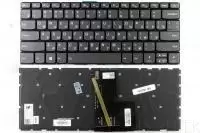 Клавиатура для ноутбука Lenovo IdeaPad 320-14ISK, 320S-14IKB, 320S-14IKBR серая, с подсветкой
