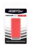 Портативное зарядное устройство (Внешний аккумулятор) Robiton Power Bank Li5.2-R 5200мАч красный BL1