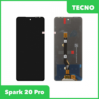 LCD дисплей для Tecno Spark 20 Pro с тачскрином (черный) 100% оригинал