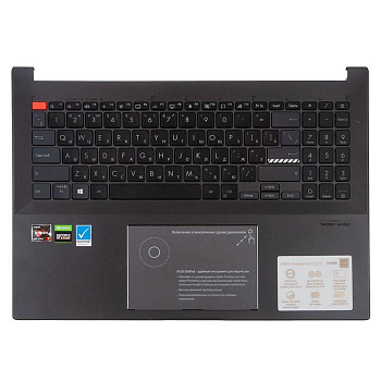 Клавиатура с топкейсом для ноутбука Asus X7600 с тачпадом, с разбора
