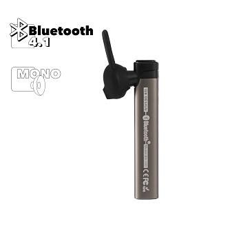 Bluetooth гарнитура вставная моно WK BS100, серебряная