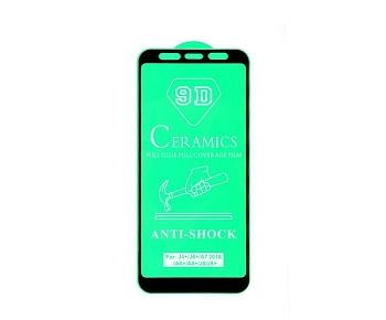Защитное стекло керамическое для Samsung Galaxy A7 2018 (A750F), черный (Vixion)