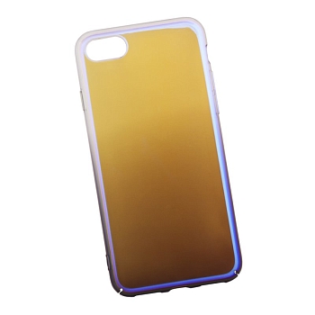 Защитная крышка LP для Apple iPhone 7, 8, Градиент, прозрачная с фиолетовым (европакет)