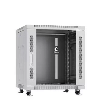 Cabeus SH-05C-12U60/80 Шкаф монтажный телекоммуникационный 19" напольный для распределительного и серверного оборудования 12U 600x800x730mm (ШхГхВ) пе