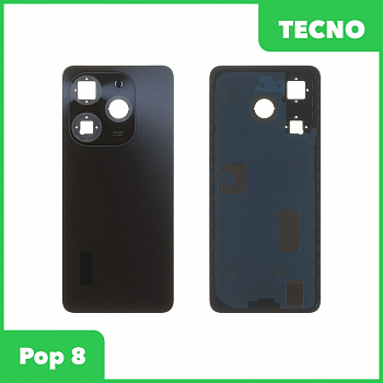 Задняя крышка для Tecno Pop 8 (черный)