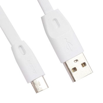 USB Дата-кабель Remax Full Speed MicroUSB, 1 метр, белый