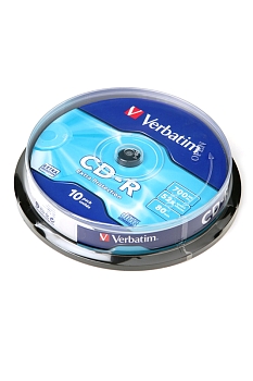 Диск Verbatim 43437 CD-R 80 52x DL CB/10