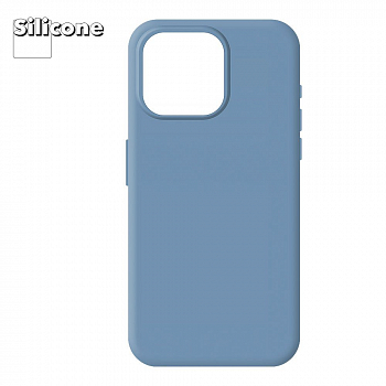 Силиконовый чехол для iPhone 15 Pro Max "Silicone Case" (Winter Blue)