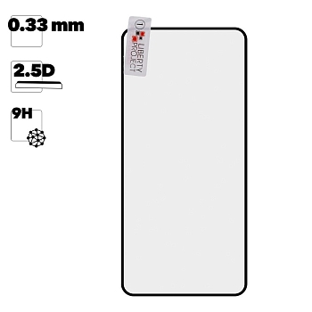 Защитное стекло "LP" для Asus ZenFone 8 Thin Frame Full Glue 0.33 мм, 2.5D, 9H, черное