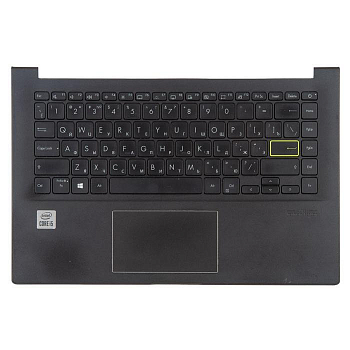 Клавиатура с топкейсом для ноутбука Asus X421, с тачпадом, с подсветкой, с разбора, потертости