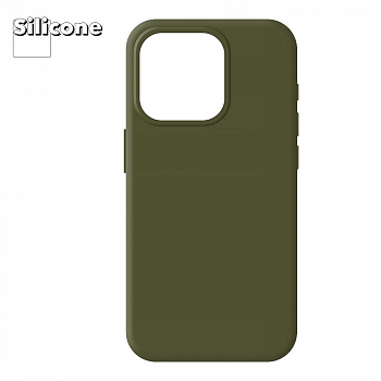 Силиконовый чехол для iPhone 14 Pro "Silicone Case" (Olive)