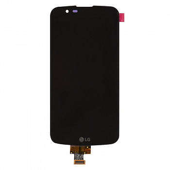 LCD дисплей для LG K10 (K410, K430) в сборе с тачскрином (без микросхемы) 1-я категория (черный)