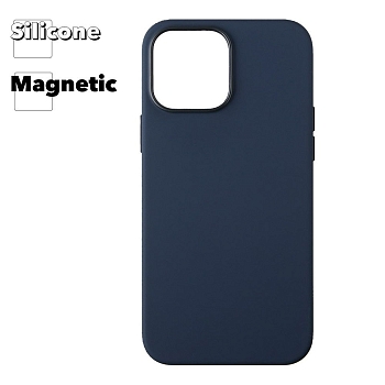 Силиконовый чехол для iPhone 13 Pro Max "Silicone Case" with MagSafe (Abyss Blue)