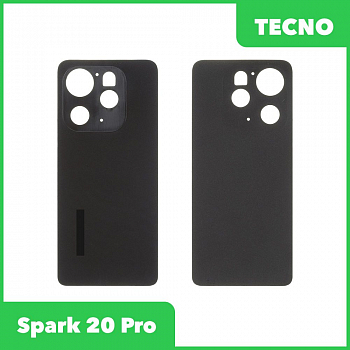 Задняя крышка для Tecno Spark 20 Pro (черный)