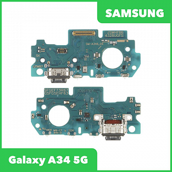 Системный разъем (разъем зарядки) для Samsung Galaxy A34 5G SM-A346, микрофон