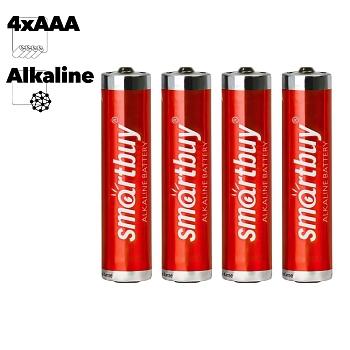 Батарейка алкалиновая Smartbuy LR03 AAA 4шт в блистере