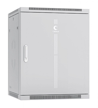 Cabeus SH-05F-15U60/60m-R Шкаф телекоммуникационный настенный разобранный 19" 15U 600x600x769mm (ШхГхВ) дверь металл, цвет серый (RAL 7035)