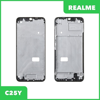 Рамка дисплея для Realme C25Y (RMX3269) (черный)