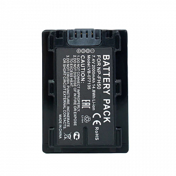 Аккумулятор NP-FH50 для фото и видеокамеры Sony DCR-DVD, 7.4В, 2000мАч