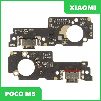 Системный разъем (разъем зарядки) для Xiaomi POCO M5, микрофон