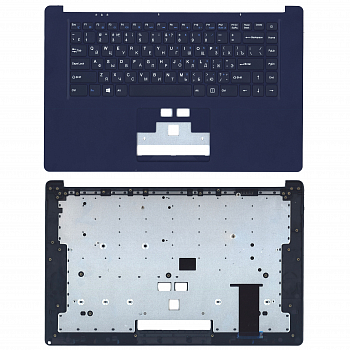 Клавиатура для ноутбука Haier U1500SD, U1500SM топкейс синий
