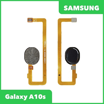 Шлейф, FLC для телефона Samsung Galaxy A10s (A107F) сканер отпечатка пальцев, черный