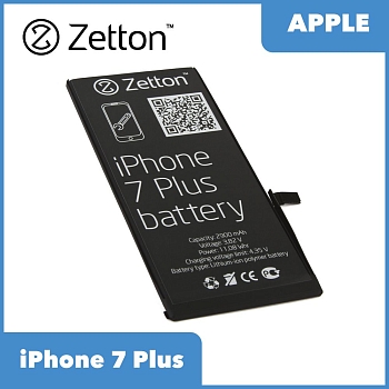 Аккумулятор Zetton для телефона iPhone 7 Plus 2900 mAh, Li-Pol аналог 616-00249