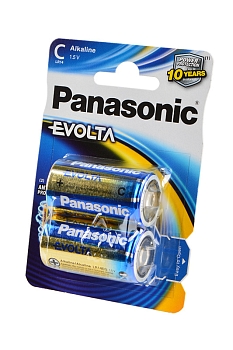 Батарейка (элемент питания) Panasonic Evolta LR14EGE/2BP LR14 BL2, 1 штука