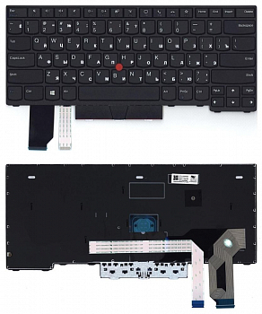 Клавиатура для ноутбука Lenovo ThinkPad L14 gen 1, 2, черная