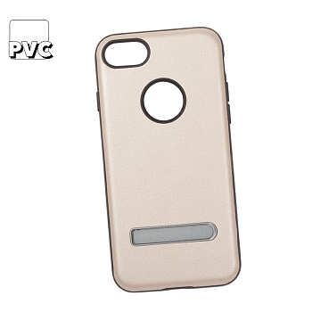 Защитная крышка для Apple iPhone 8, 7 "Hoco" Simple Series Pago Bracket Cover силикон, золото (коробка)