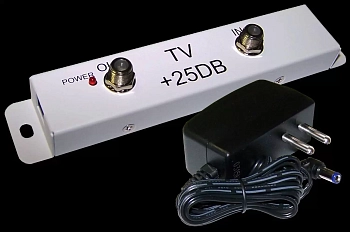 Усилитель TV-сигнала, 25 dB, LAN-HCS-TVSA25