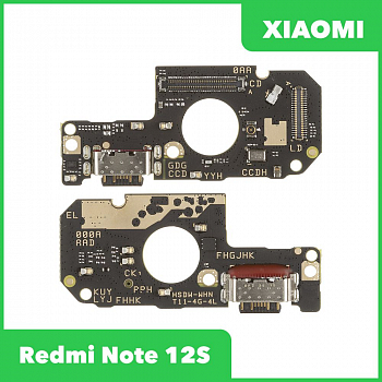 Системный разъем (разъем зарядки) для Xiaomi Redmi Note 12S, микрофон