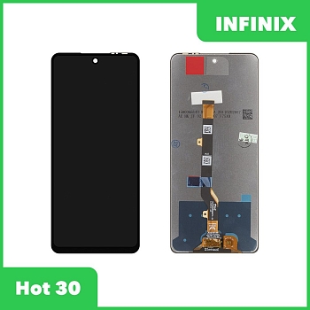 Дисплей (экран в сборе) для телефона Infinix Hot 30 (черный)