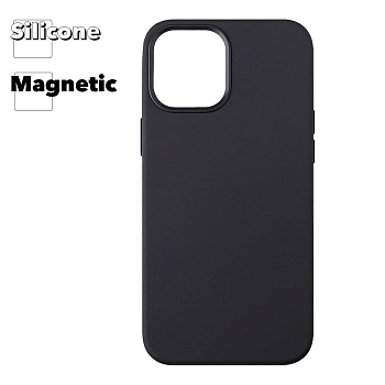 Силиконовый чехол для iPhone 12 Pro Max "Silicone Case" with MagSafe (Black)