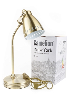 Светильник Camelion KD-428 C59 New York настольный, старинная медь