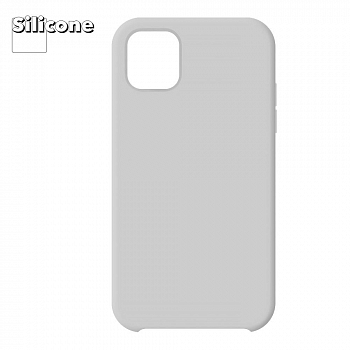 Силиконовый чехол для iPhone 11 "Silicone Case" (светло-серый) 5