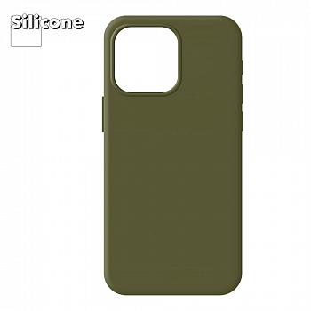 Силиконовый чехол для iPhone 14 Pro Max "Silicone Case" (Olive)